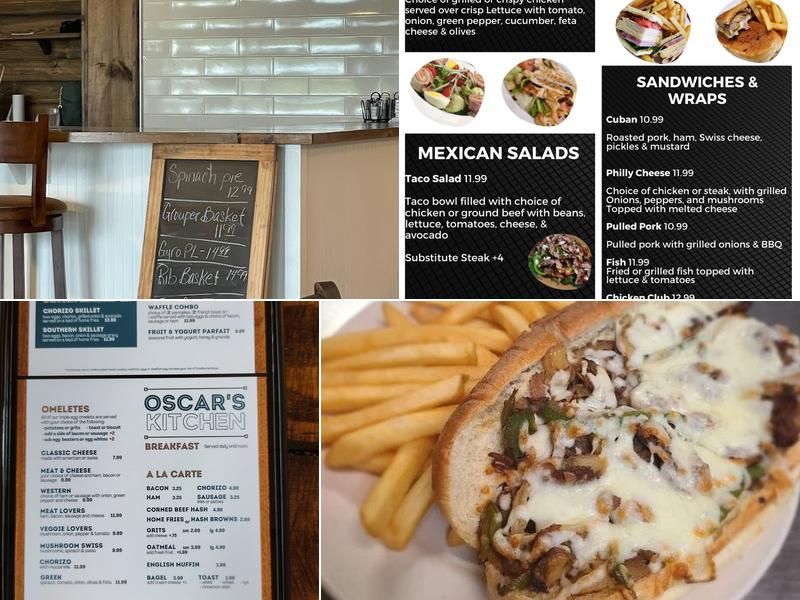 Oscar’s Kitchen Menu