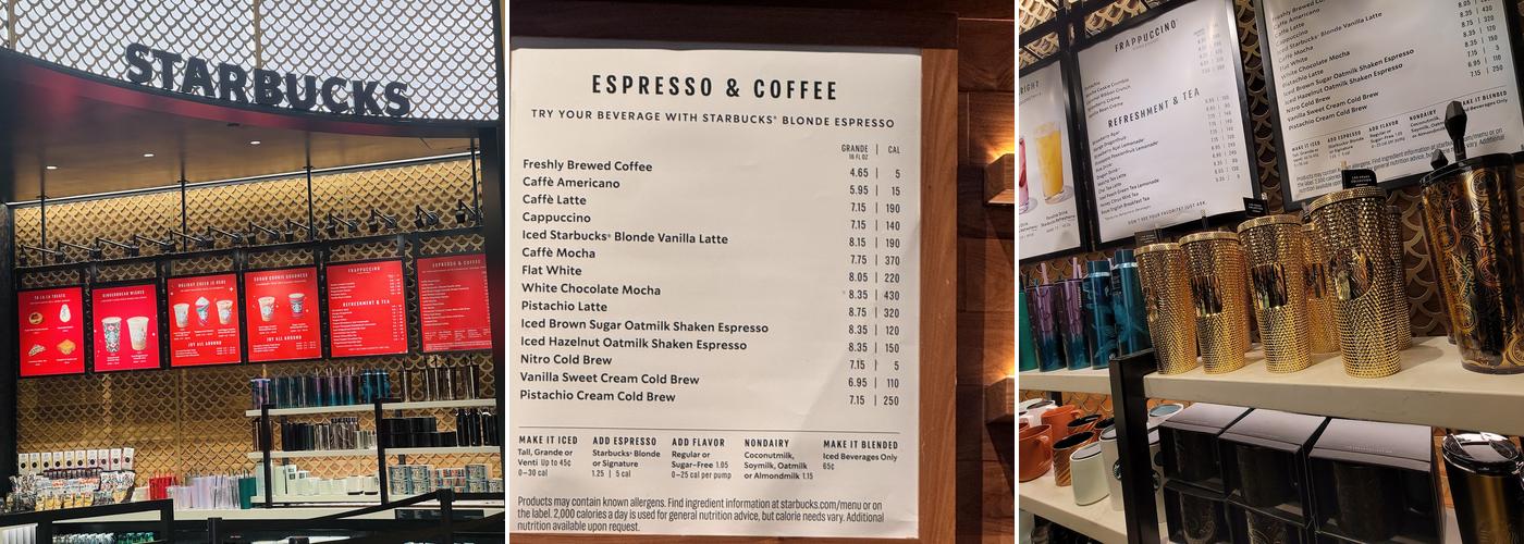 Starbucks Menu