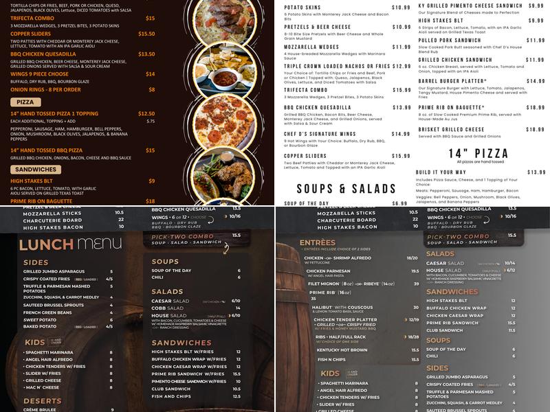 Barrel 53 Menu
