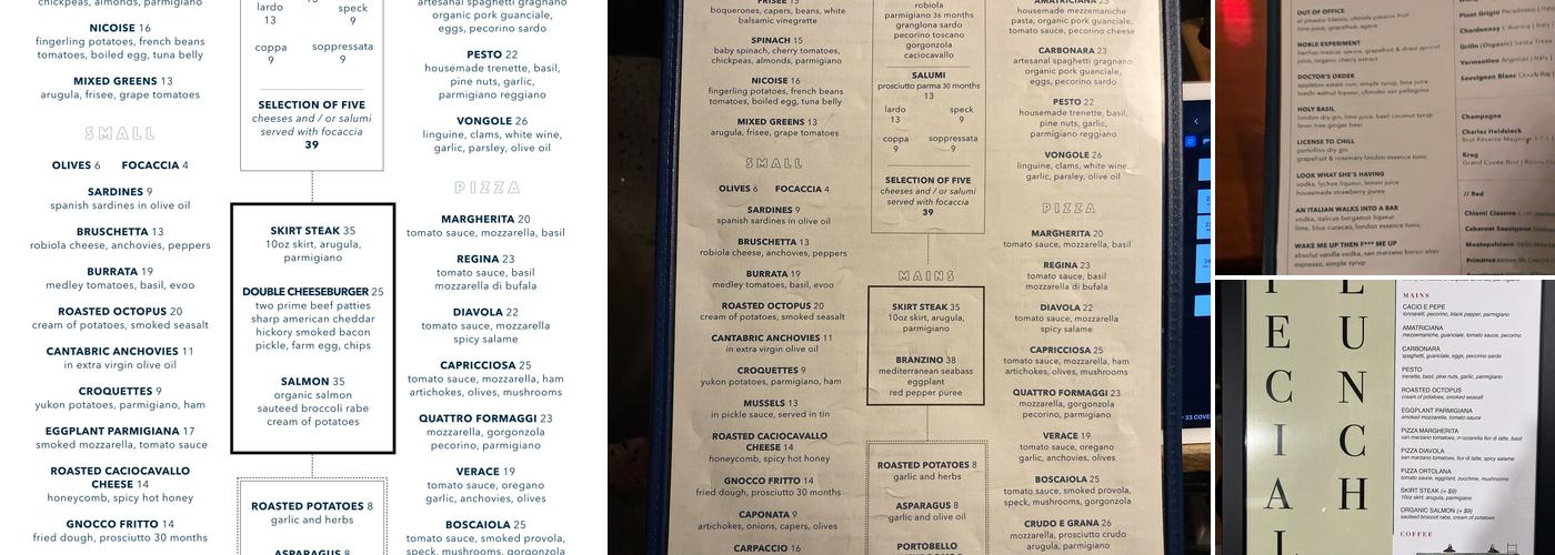 Longo Bros Menu