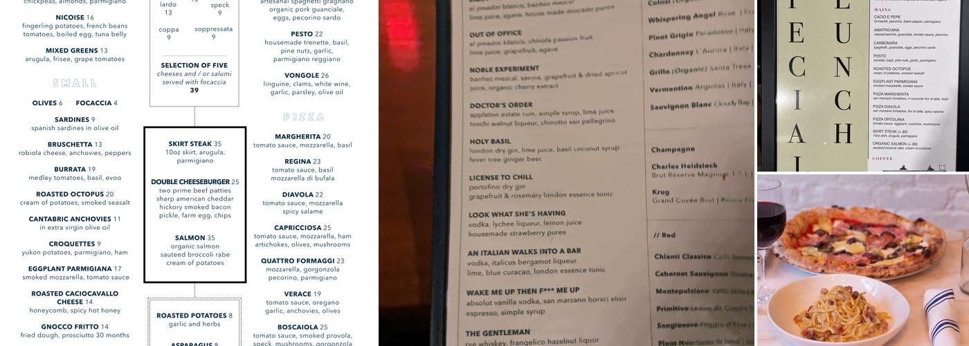 Longo Bros Menu