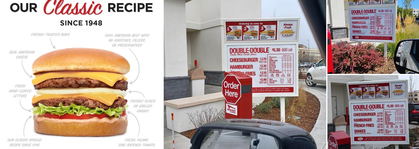 In-N-Out Burger Menu