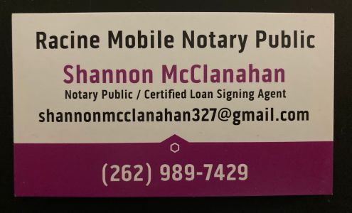 Racine Mobile Notary Public 4931 Joan Ave, Wind Point Wisconsin 53402