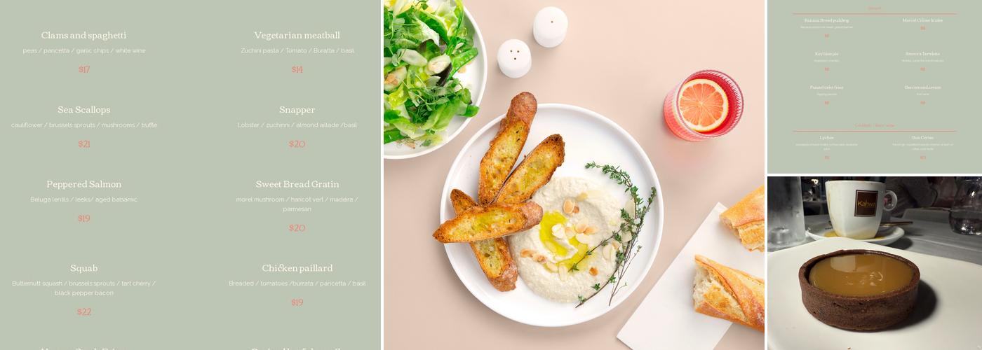 Marcel DW Menu