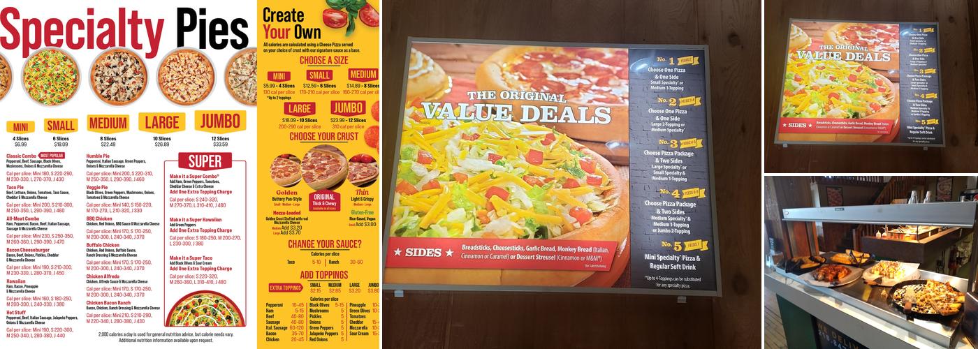 Godfather's Pizza Menu