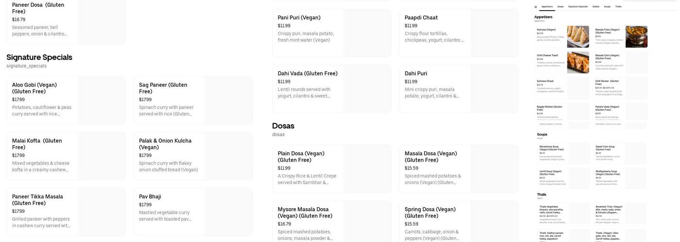 Ruby's soul food Menu