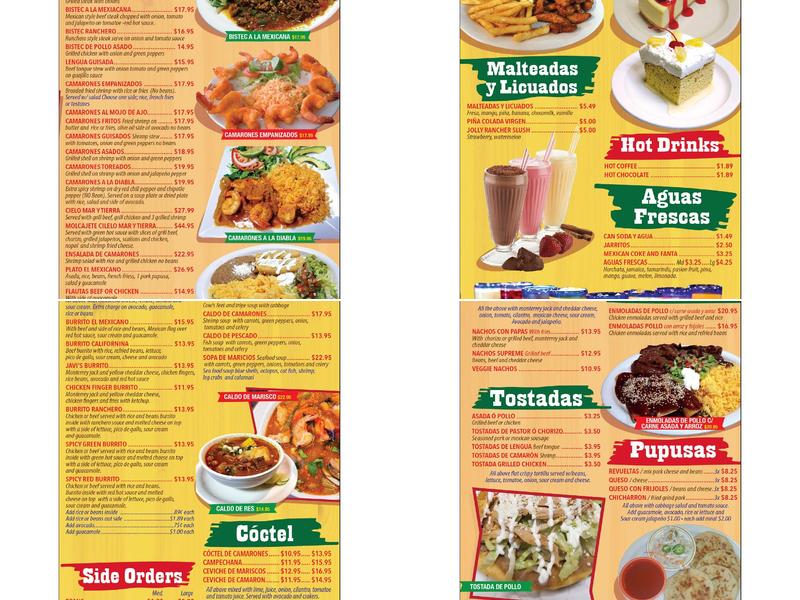 Mi Antojo Mexican Restaurant/Coggesahall Menu