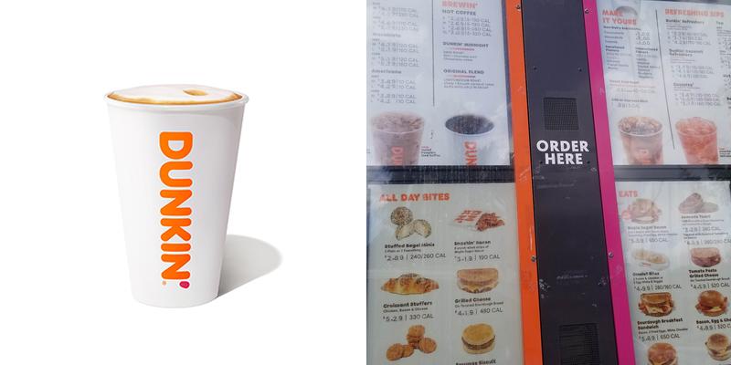 Dunkin' Menu