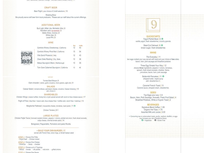 9 Squared Menu