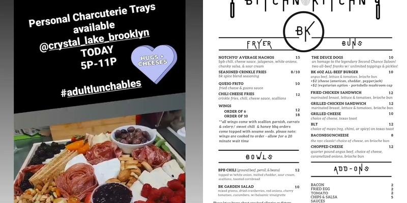BiTcHn KiTcHn NYC Menu