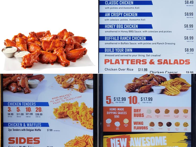 Atomic Wings Menu