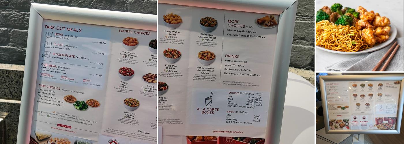 Panda Express Menu