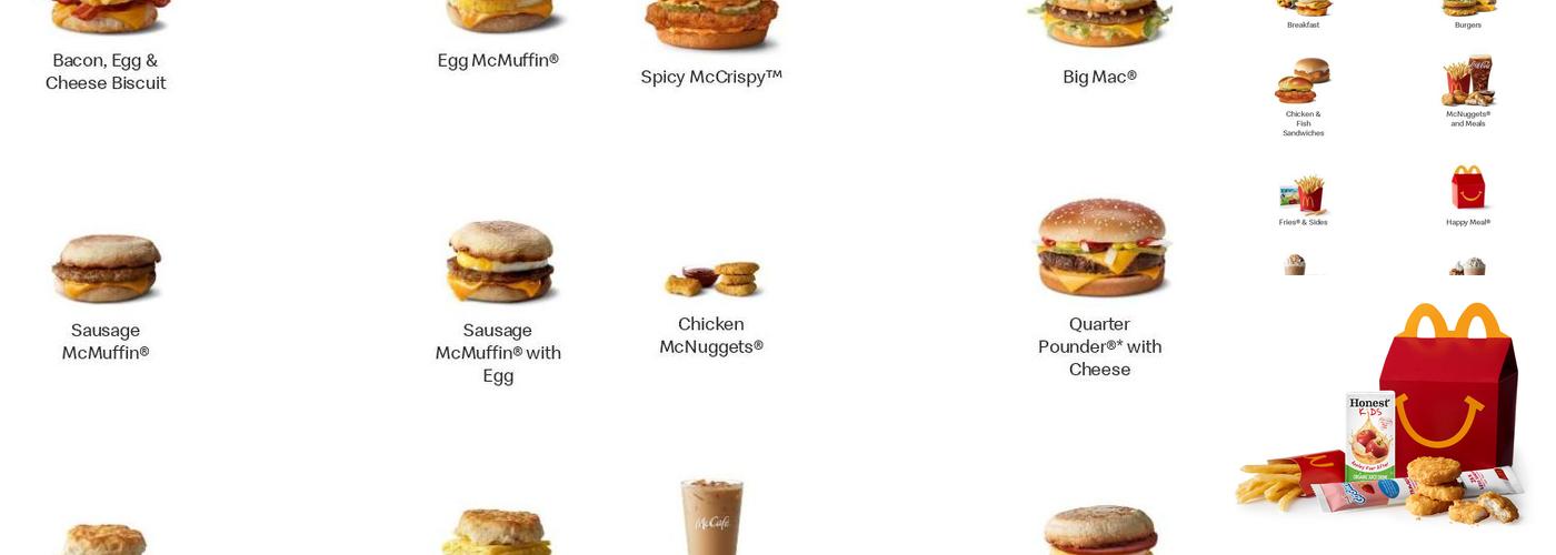 McDonald's Menu