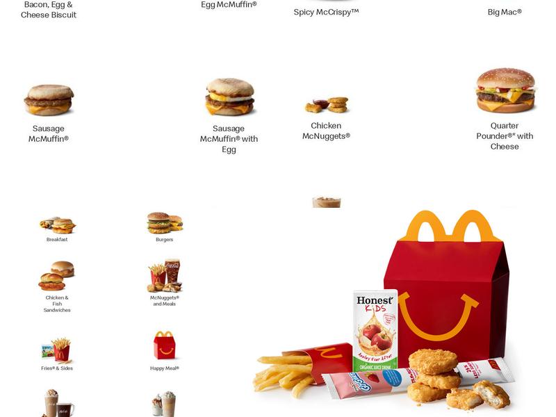 McDonald's Menu