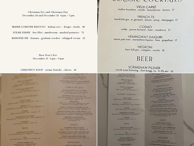 Alice B. Menu