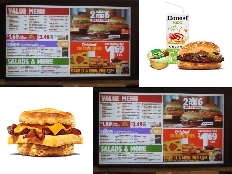 Burger King Menu