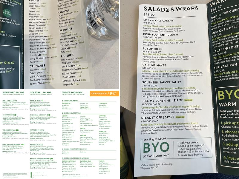 Paddy's Menu