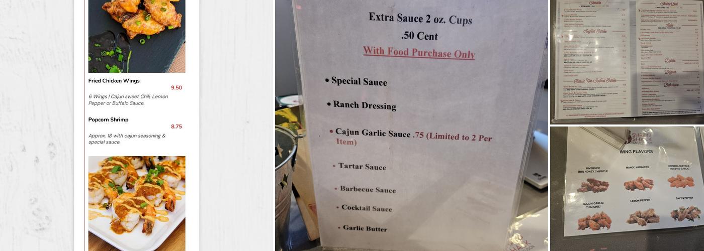 Shrimp Shack Menu