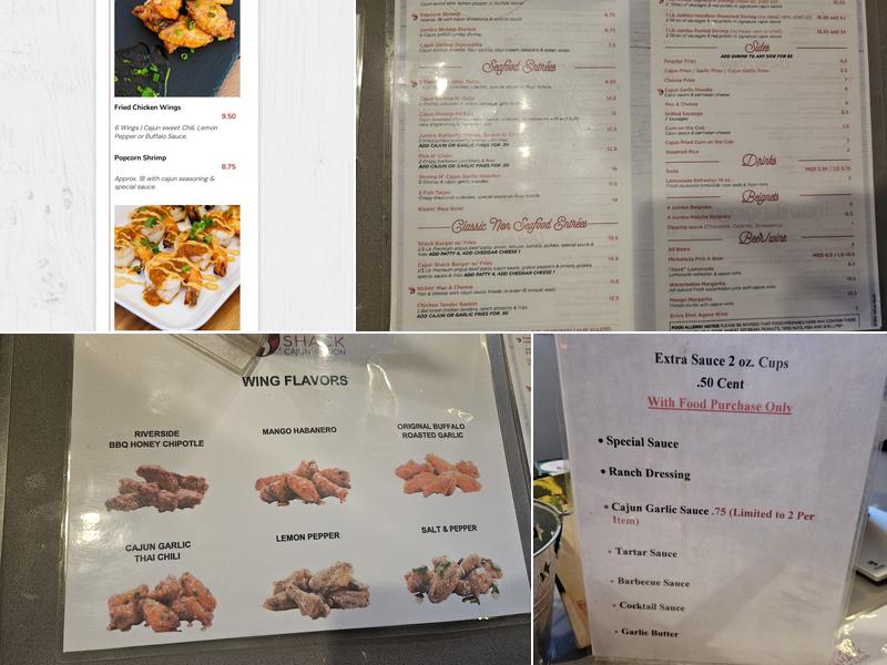 Shrimp Shack Menu