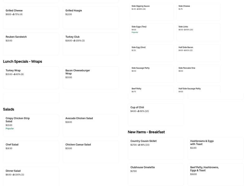 Eddy's Phillys & Cheesesteaks Menu