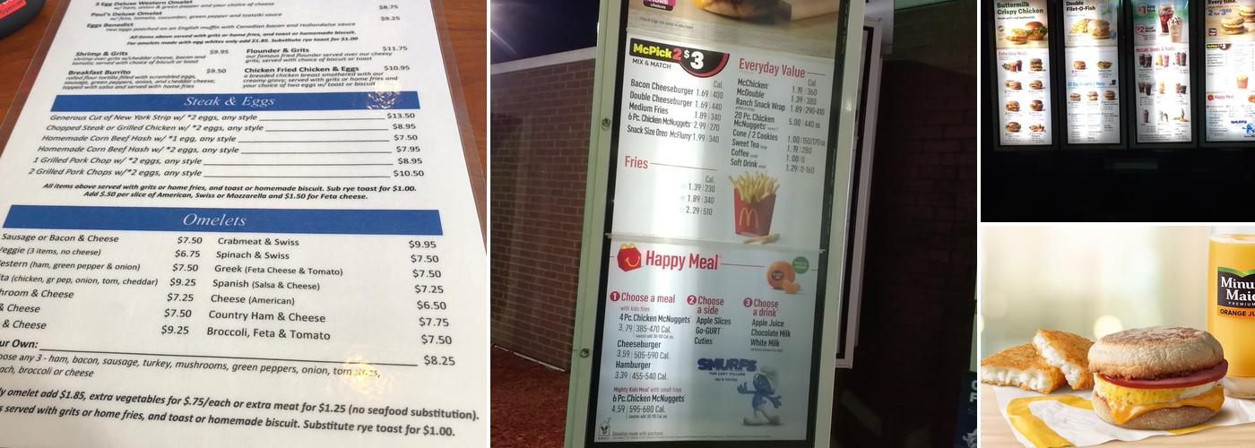 McDonald's Menu
