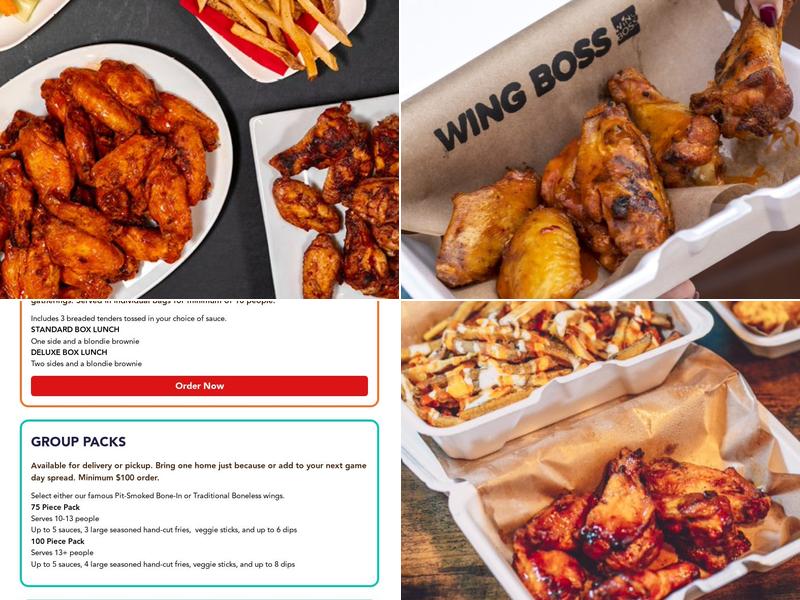 Wing Boss Menu