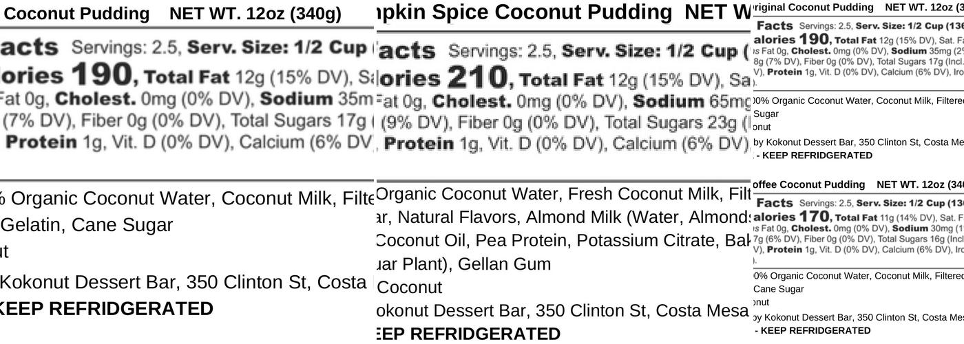 KOKONUT (949 Grill Lounge) Menu