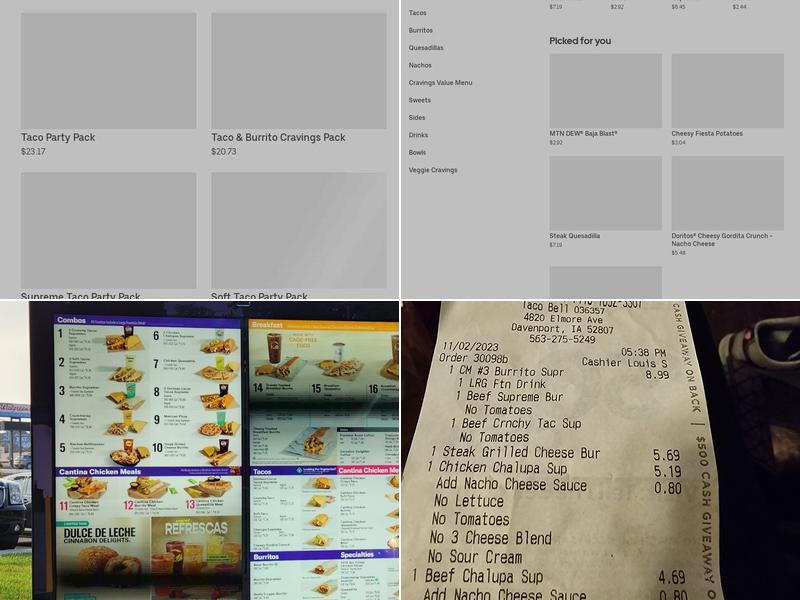 Taco Bell Menu