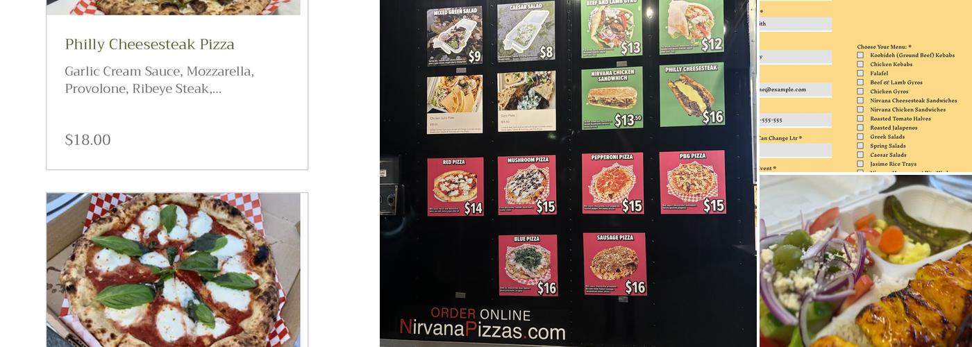 Nirvana Menu