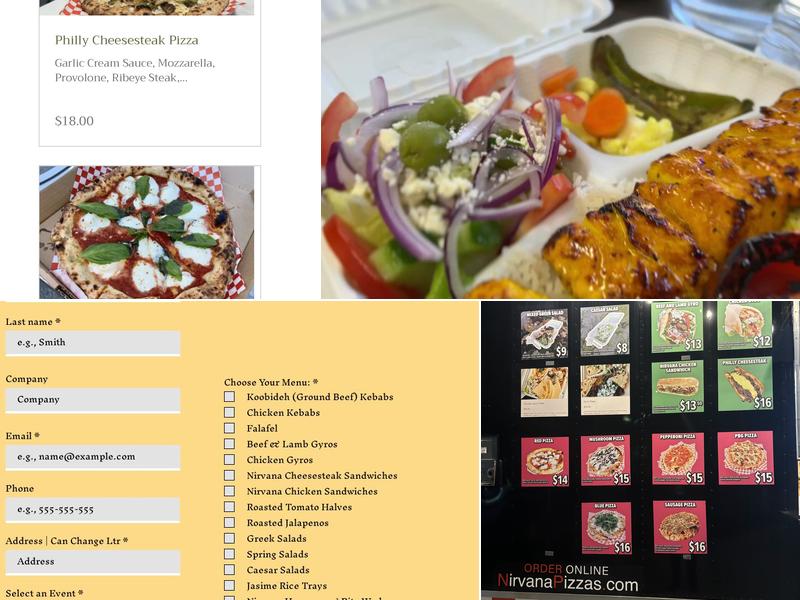 Nirvana Menu