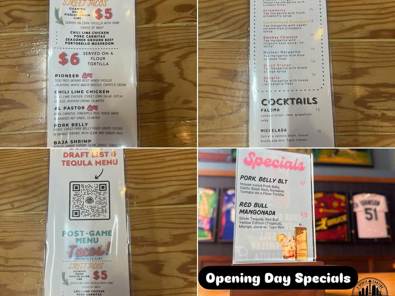 Pioneer Tacos & Tequila Menu