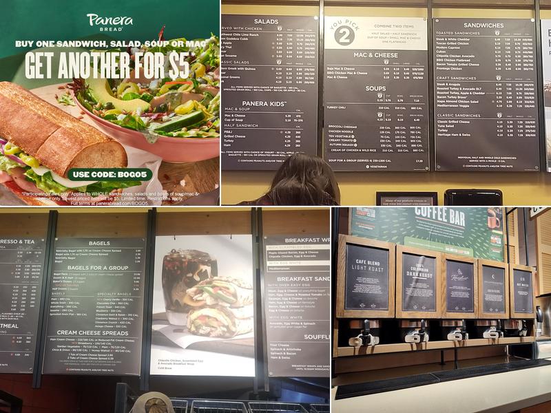 Panera Bread Menu