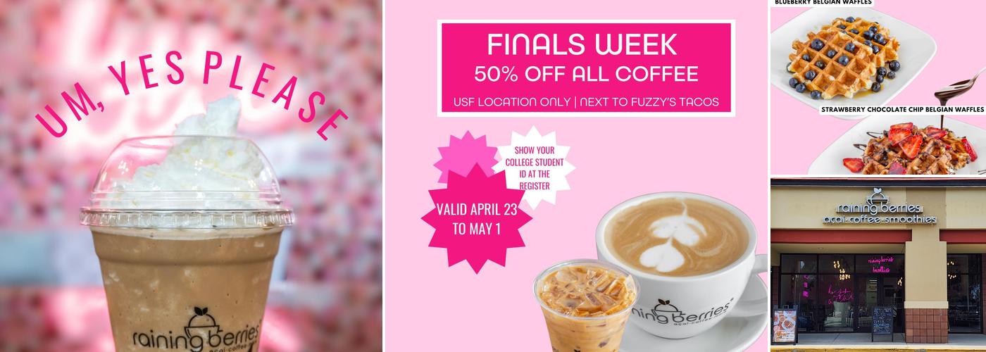 Raining Berries USF - Açaí • Smoothie • Coffee