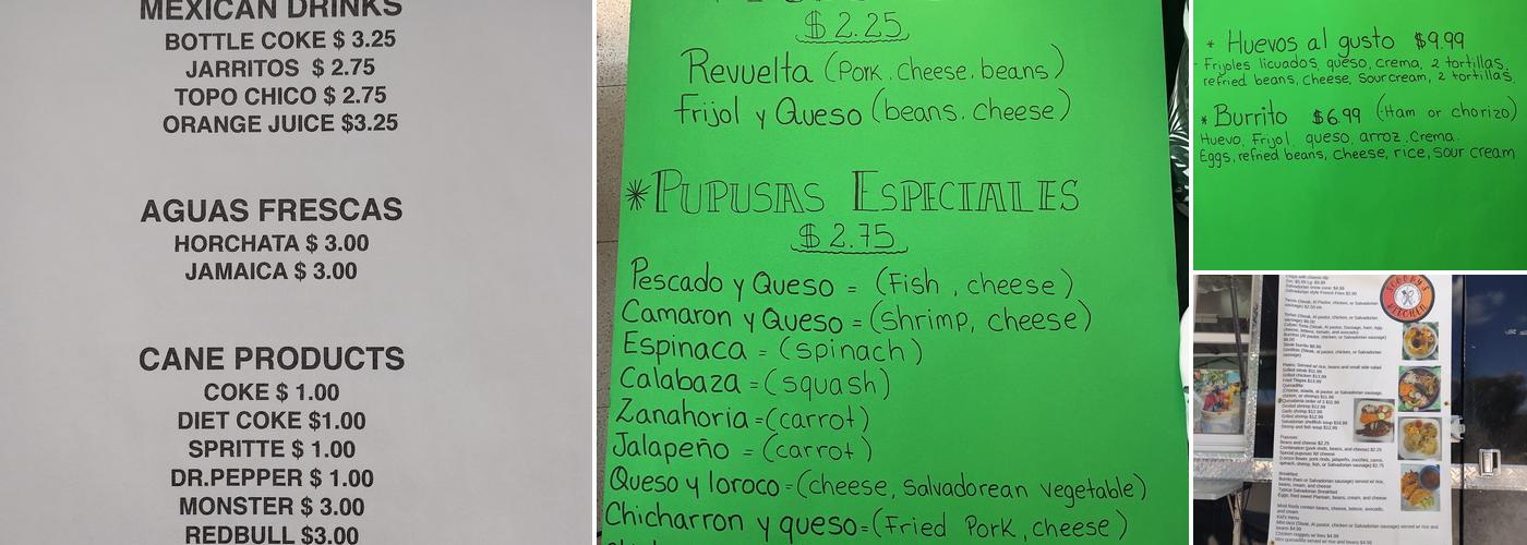 Scooby's Kitchen Menu