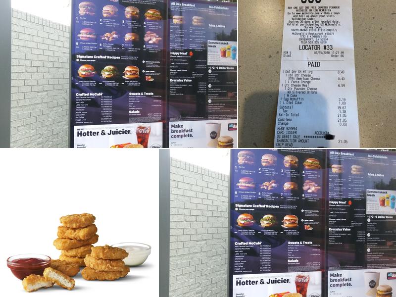 McDonald's Menu
