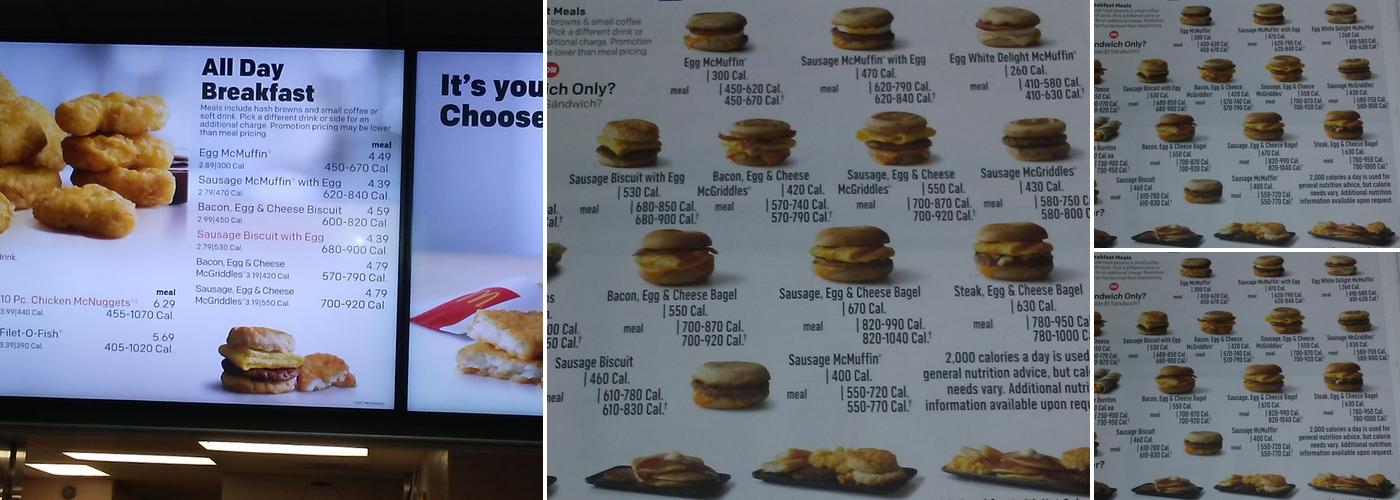 McDonald's Menu