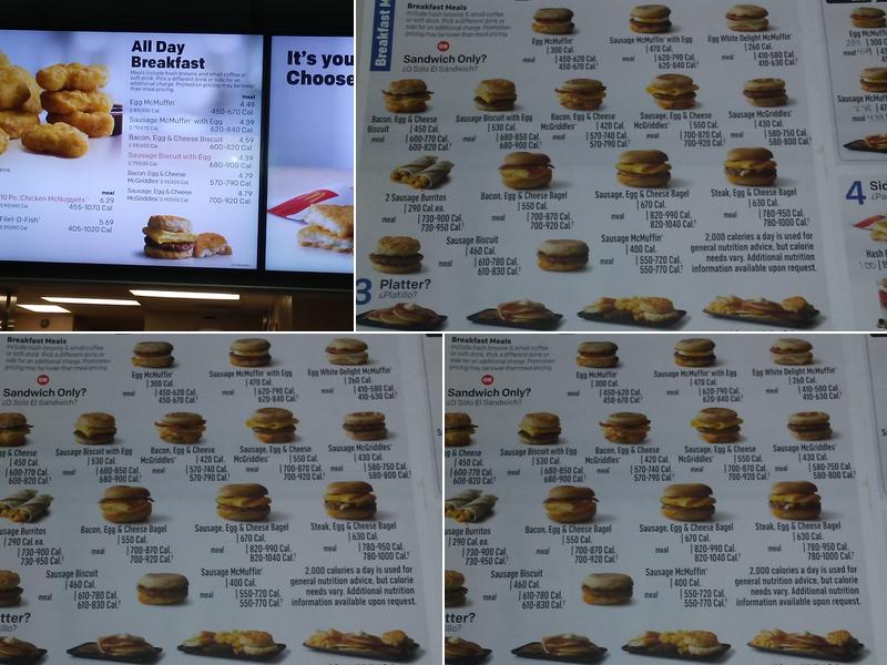 McDonald's Menu