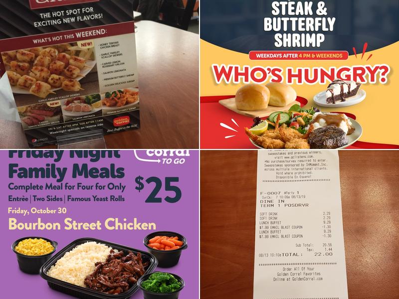Golden Corral Buffet & Grill Menu