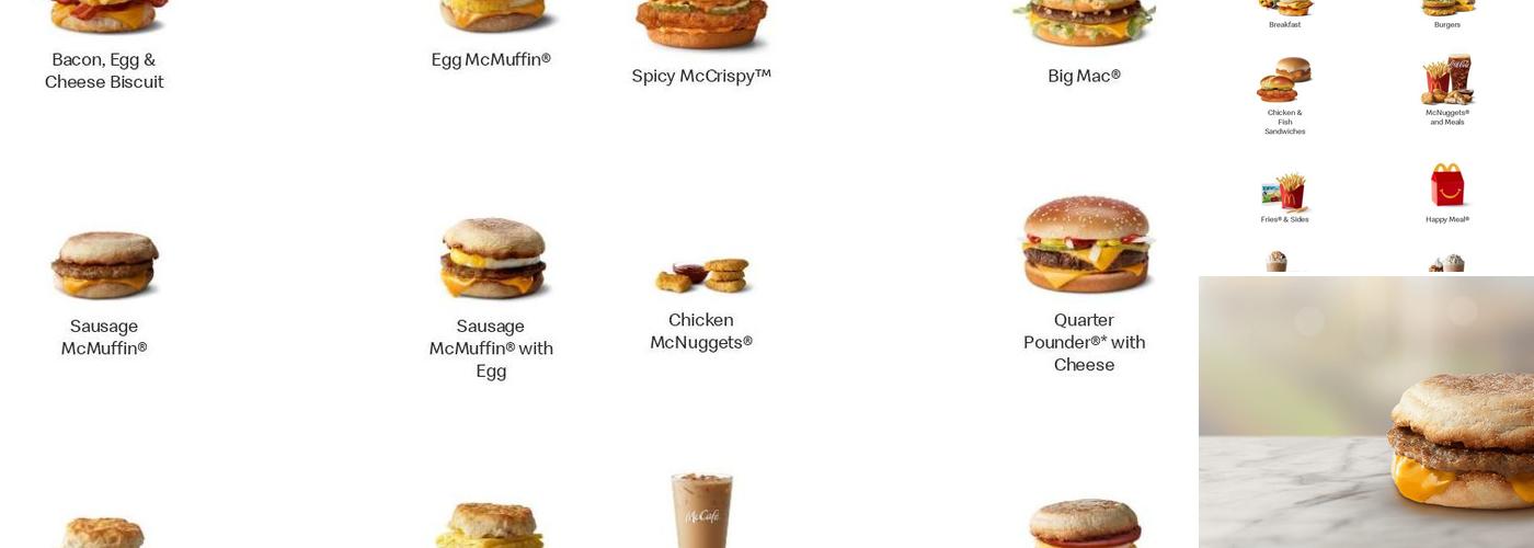 McDonald's Menu