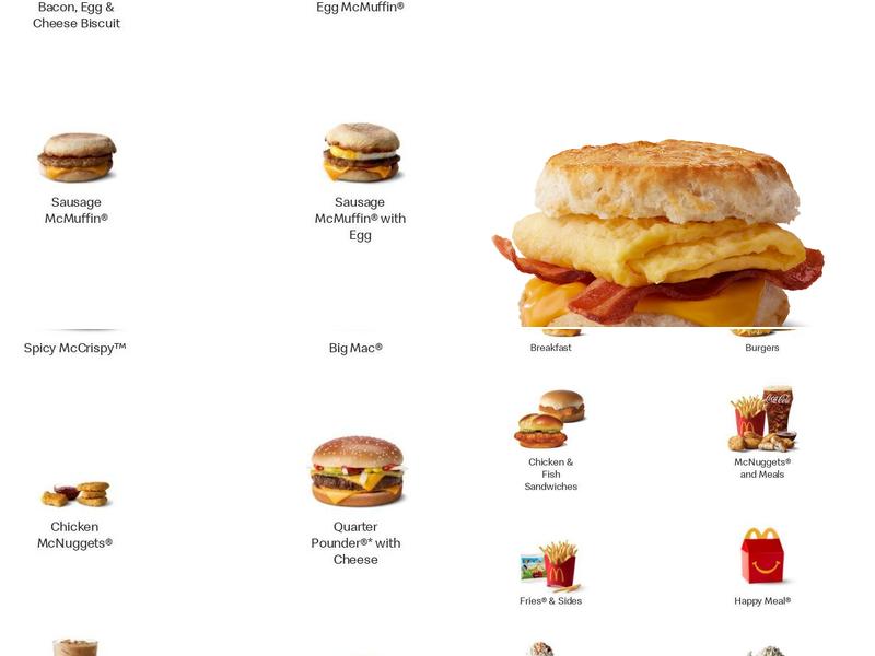 McDonald's Menu