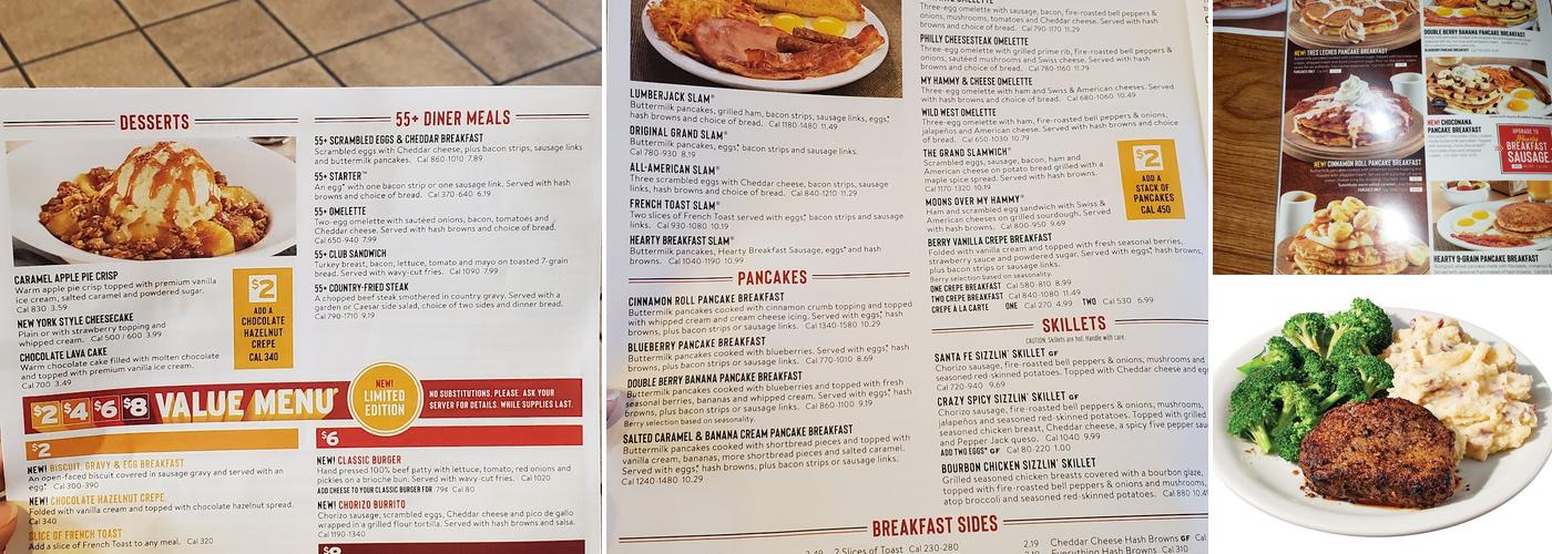 Denny's Menu