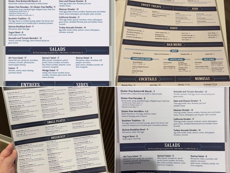 Parish Biscuit Company Menu