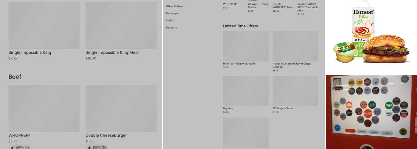 Burger King Menu