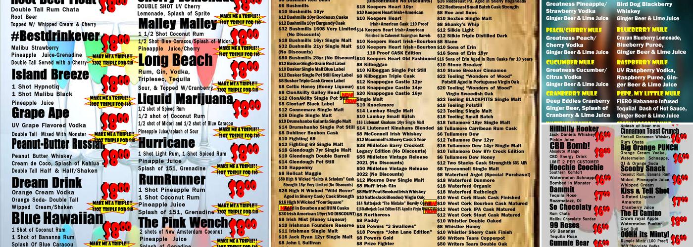 Karaoke Room Menu