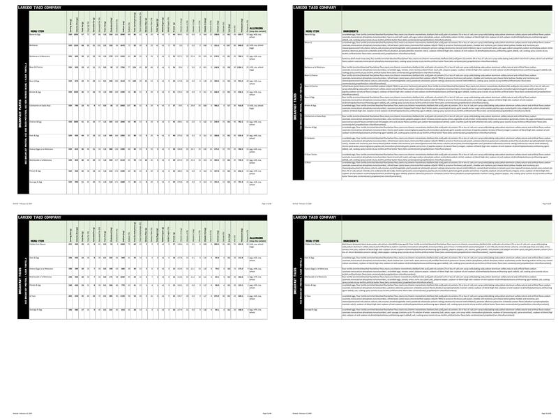 Laredo Taco Company Menu