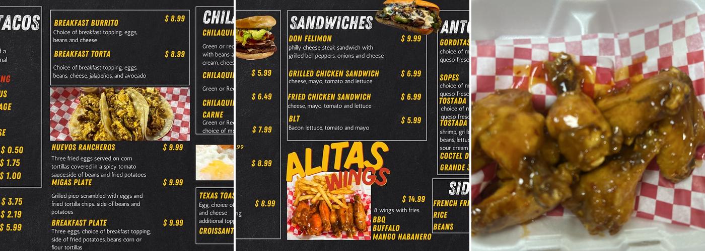 Maria's Kitchen Menu