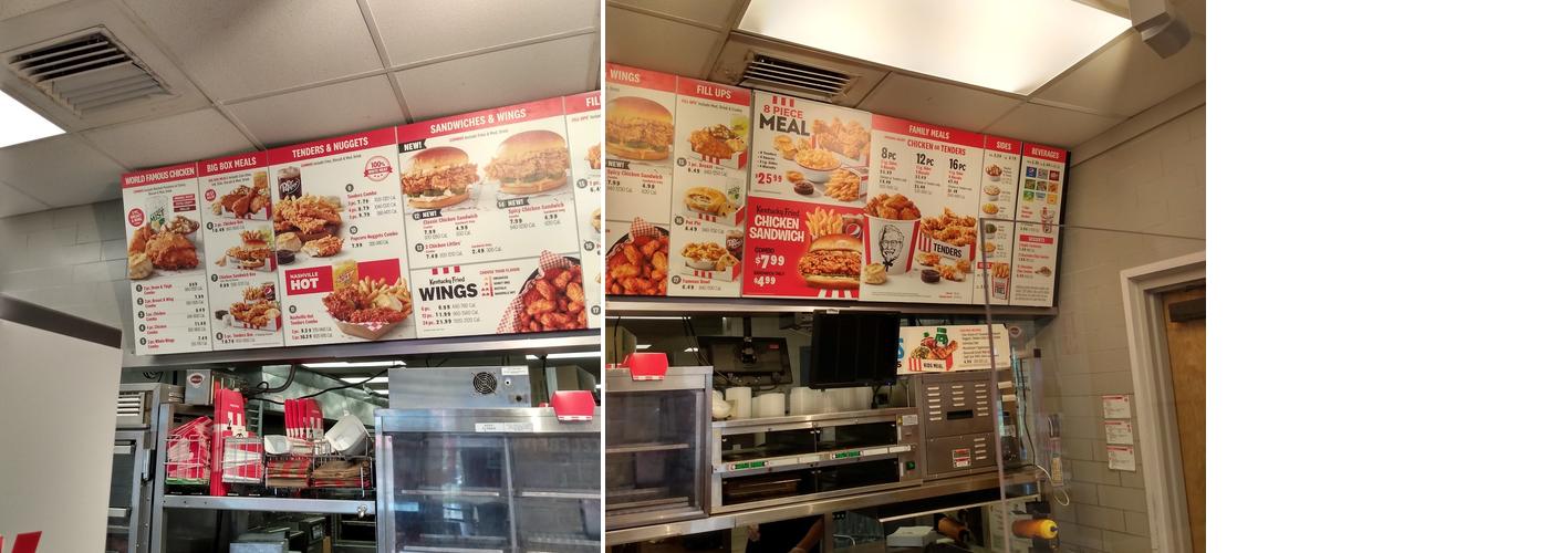 KFC Menu