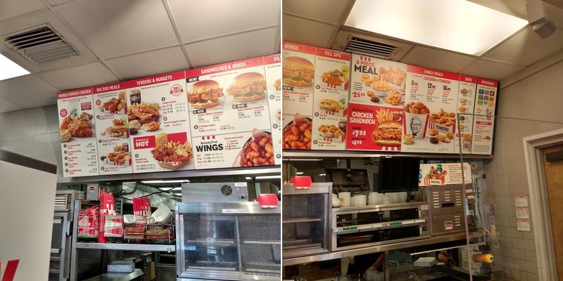 KFC Menu