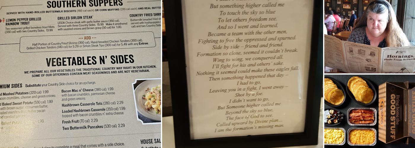 Cracker Barrel Old Country Store Menu