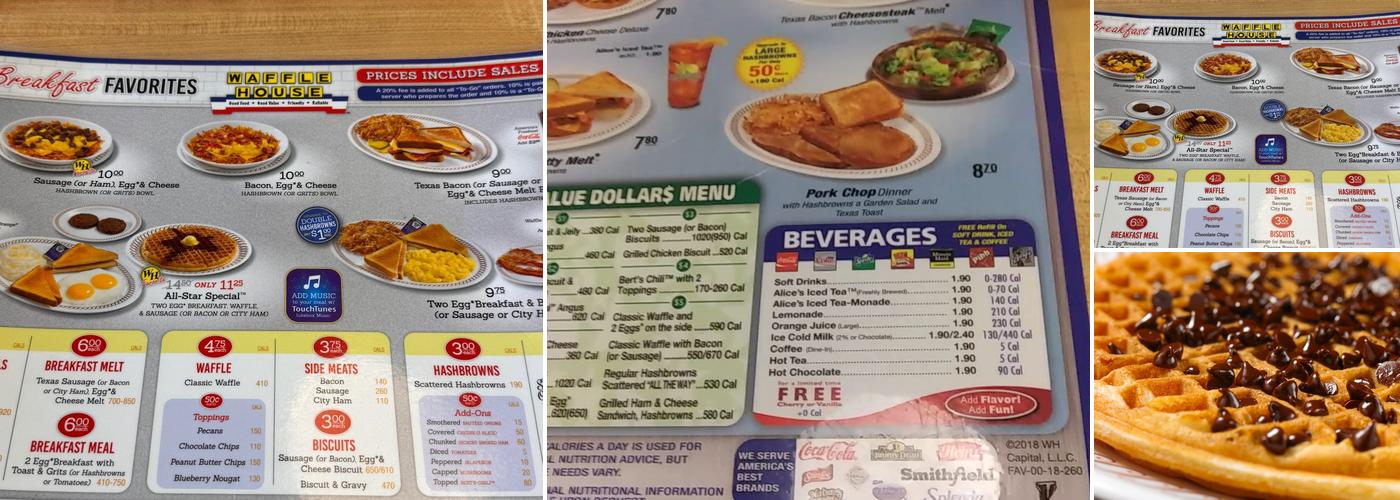 Waffle House Menu